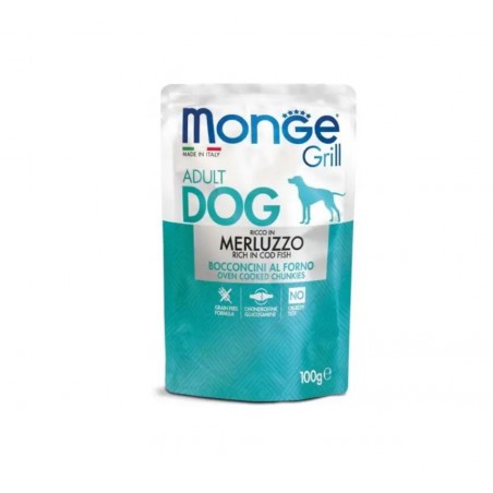 Monge Grill Dog Pouches konservai su menke šunims, 12 x 100 g