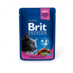 Brit Premium Cat Chicken&Turkey konservai su vištiena ir kalakutiena