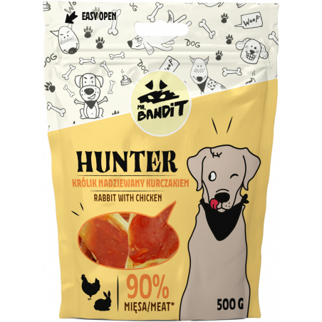 Mr. Bandit HUNTER triušių ausytės su vištiena