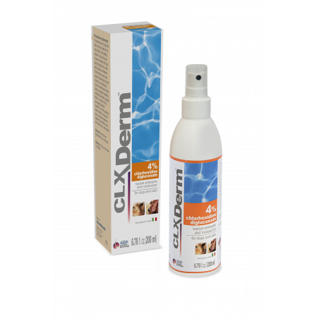 ICF Clorexyderm Spray 4% Purškiamasis tirpalas su chlorheksidino digliukonatu šunims ir katėms