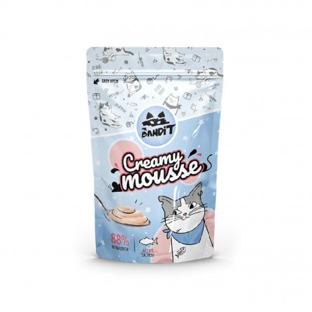 Mr. Bandit CREAMY MOUSSE skanėstas katėms su lašiša