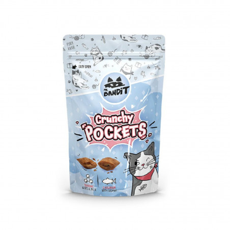 Mr. Bandit CRUNCHY POCKETS skanėstas katėms su tunu, vištiena ir krevetėmis