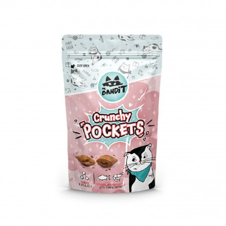 Mr. Bandit CRUNCHY POCKETS skanėstas katėms su tunu ir krevetėmis