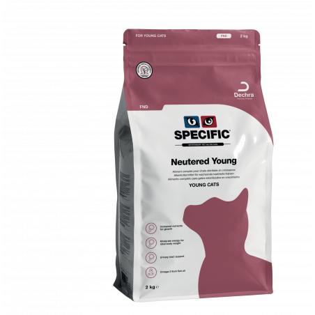 SPECIFIC FND pašaras augantiems, jauniems, sterilizuotiems kačiukams