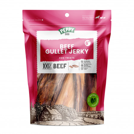 Petmex džiovintos jaučių stemplės (plokščios), 15 cm