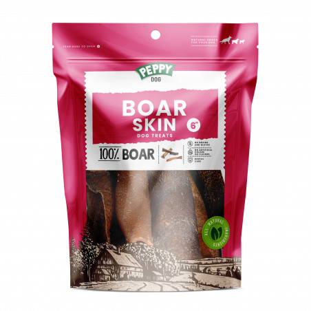 Petmex džiovintos šernų odos juostelės 15 cm