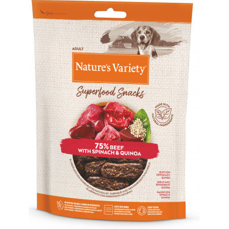 Nature's Variety Super Food Snacks skanėstai šunims su jautiena