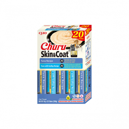 Churu Skin and Coat kreminis skanėstas katėms su tunu 20vnt