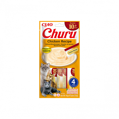 Churu kreminis skanėstas 10+ amžiaus katėms su vištiena