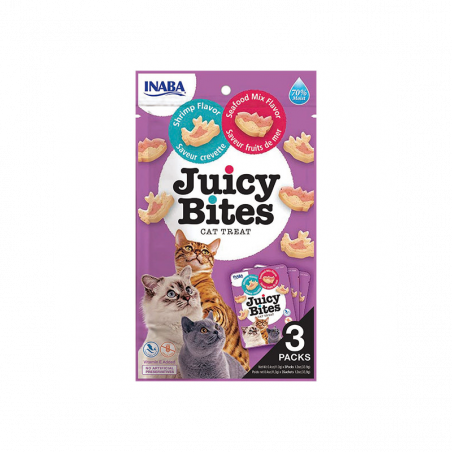 Juicy Bites guminukai katėms krevečių ir jūros gėrybių skonio