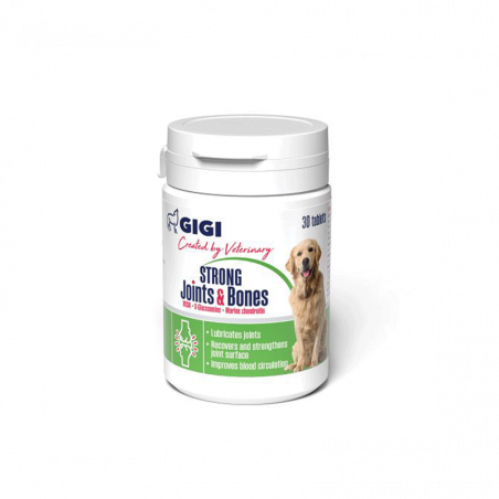 GIGI Strong Joints & Bones papildai šunims, 30 tabl.