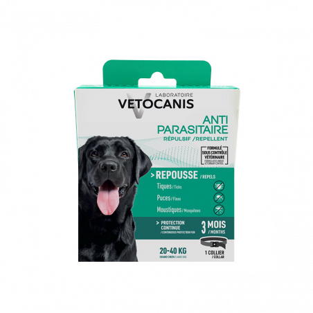 Vetocanis antkaklis nuo erkių didelių veislių šunims, 20–40 kg, 65 cm