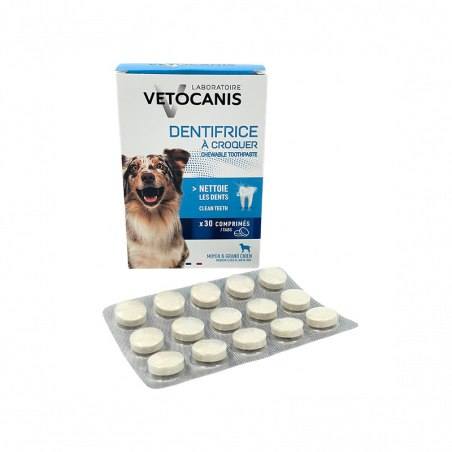 Vetocanis dantų pasta tabletėmis šunims, N30