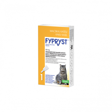 Fypryst antiparazitinis užlašinamasis tirpalas katėms, 50 mg