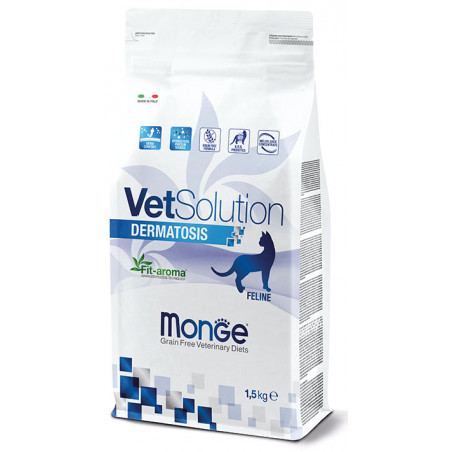 MONGE VetSolution Cat Dermatosis sausas maistas katėms
