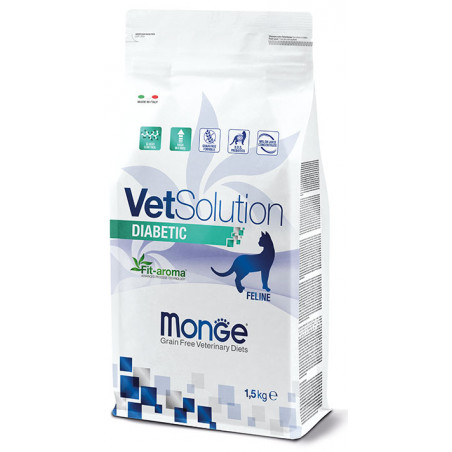 MONGE VetSolution Cat Diabetic sausas maistas katėms