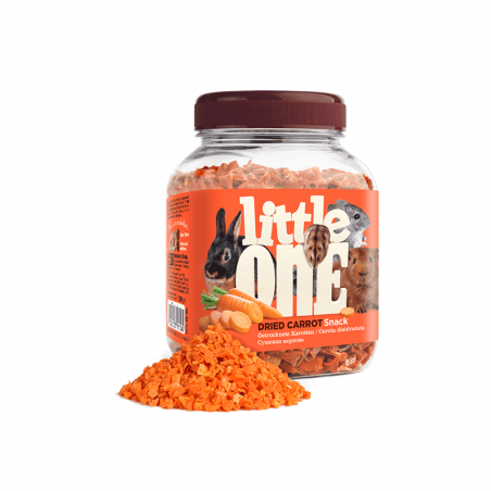Little One džiovintos morkos skanėstai graužikams