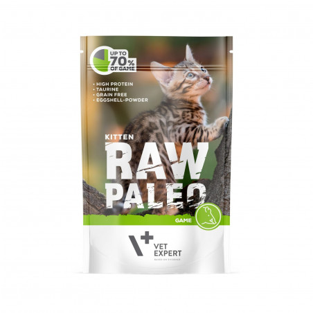 Raw Paleo Kitten Game konservai kačiukams su žveriena