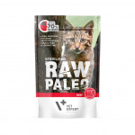Raw Paleo Cat Sterilised Beef pouch konservai katėms su jautiena