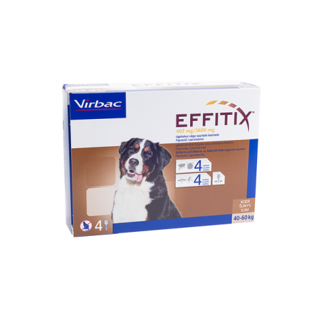 EFFITIX XL 402 mg/3600mg užlašinamasis tirpalas šunims 40-60kg, N4
