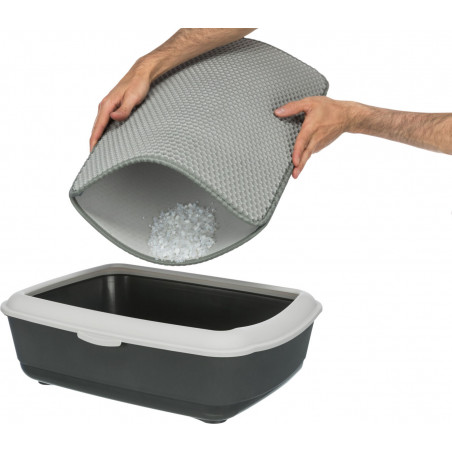 TRIXIE Kilimėlis prie tualeto, 40x55cm, pilkos spalvos