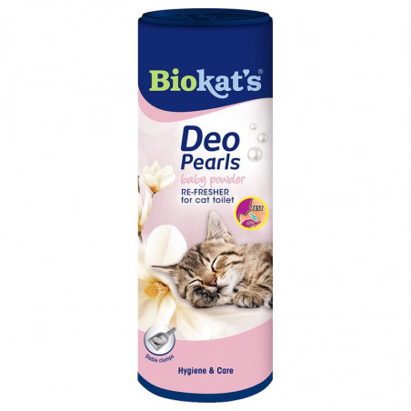 BIOKAT'S DEO PEARLS BABY POWDER kvapus naikinantys milteliai