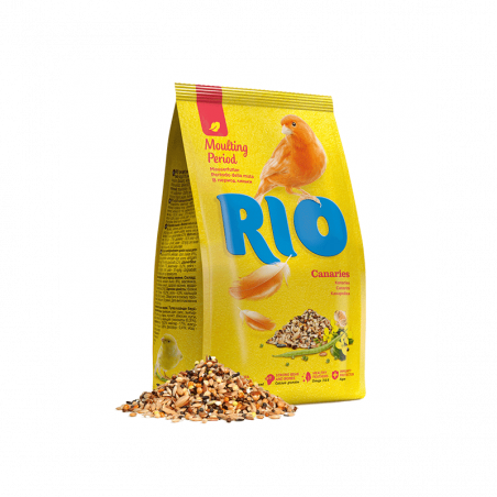 RIO lesalas kanarėlėms šėrimosi metu