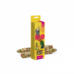 RIO lazdelės su tropiniais vaisiais ilgauodegėms papūgoms, 2x40 g