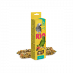 RIO lazdelės papūgoms su vaisiais ir uogomis, 2x90 g