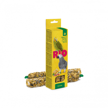 RIO lazdelės papūgoms su riešutais ir medumi, 2x90 g