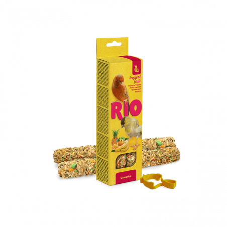 RIO lazdelės kanarėlėms su tropiniais vaisiais, 2x40 g
