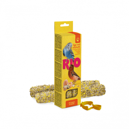 RIO lazdelės paukščiams su kiaušiniais ir austrių kiautais, 2x40 g