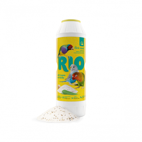 RIO sterilizuotas paukščių smėlis su eukaliptu, 2 kg
