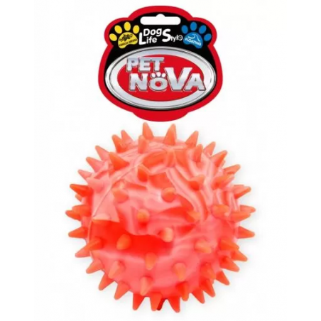 PETNOVA žaislas šunims spygliuotas guminis kamuolys, 7.5cm