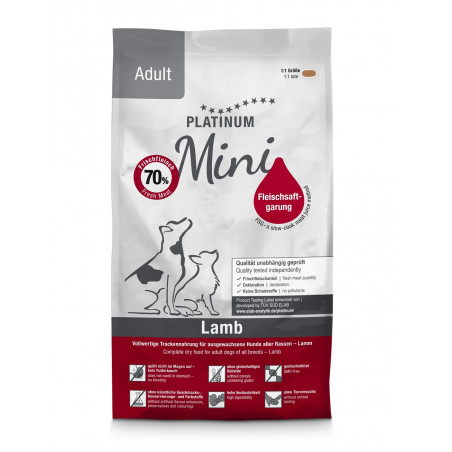 Platinum Adult Mini sausas pašaras mažų veislių šunims su ėriena
