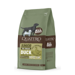 Quattro all breed junior sausas begrūdis maistas šunims su antiena