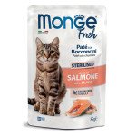 Monge Fresh Pouches Sterilised Salmon konservai sterilizuotoms katėms su lašiša