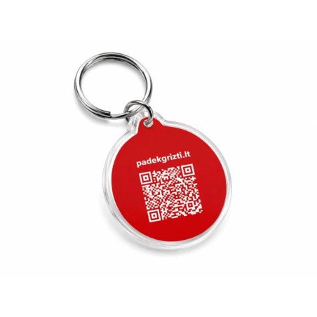 Padėk Grįžti apvalios formos QR PAKABUKAS