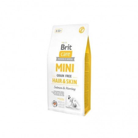 Brit Care mini hair & skin sausas maistas mažų veislių šunims