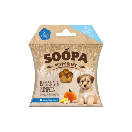 Soopa Banana & Pumpkin puppy Bites skanėstai šuniukams