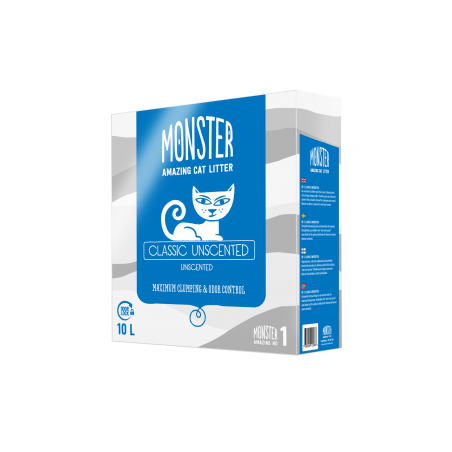 Monster Amazing Cat Litter Classic Unscented sušokantis kraikas katėms