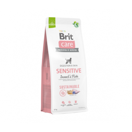 Brit Care Sustainable Sensitive Insect&Fish sausas maistas šunims su vabzdžiais ir žuvimi