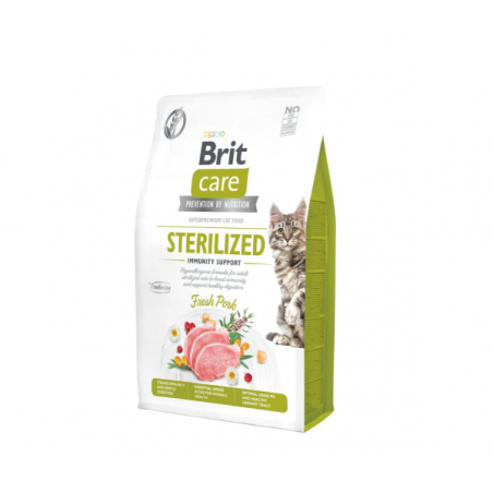 Brit Care Cat GF Sterilized Immunity Support sausas maistas katėms