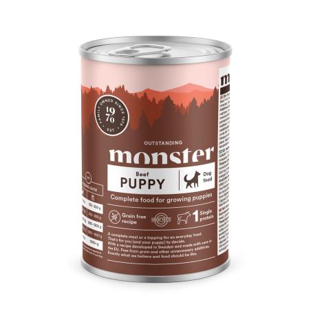 Monster Puppy konservai su jautiena jauniems šuniukams