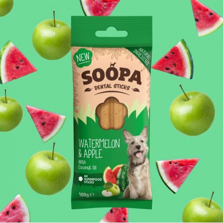 Soopa Watermelon & Apple Sticks skanėstai šunims