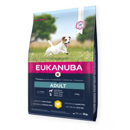 Eukanuba adult Small Breed Fresh Chicken sausas maistas mažų veislių suaugusiems šunims su vištiena