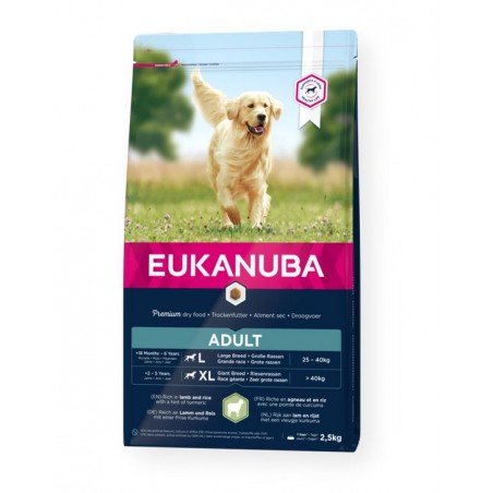 Eukanuba Adult Large Breed Lamb & Rice sausas maistas didelių veislių šunims su ėriena ir ryžiais