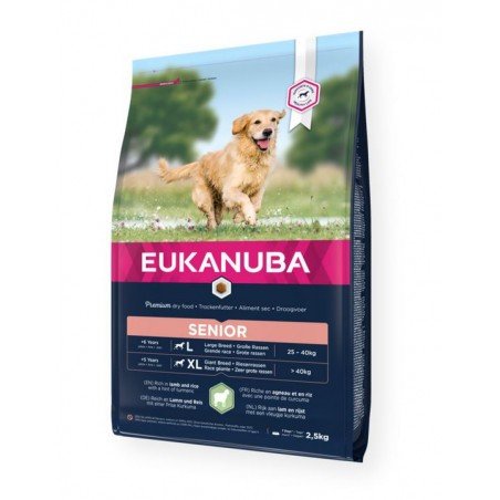 Eukanuba Senior Large Breed Lamb & Rice sausas maistas pagyvenusiems didelių veislių šunims su ėriena ir ryžiais