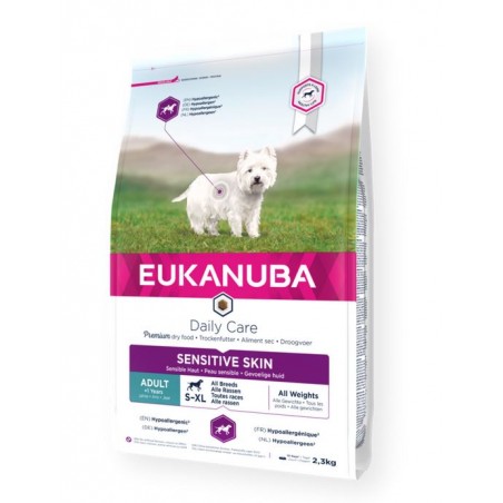 Eukanuba Daily Care Sensitive Skin Adult All Breed sausas maistas šunims