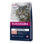 Eukanuba grain free senior sausas begrūdis maistas senyvoms katėms su lašiša